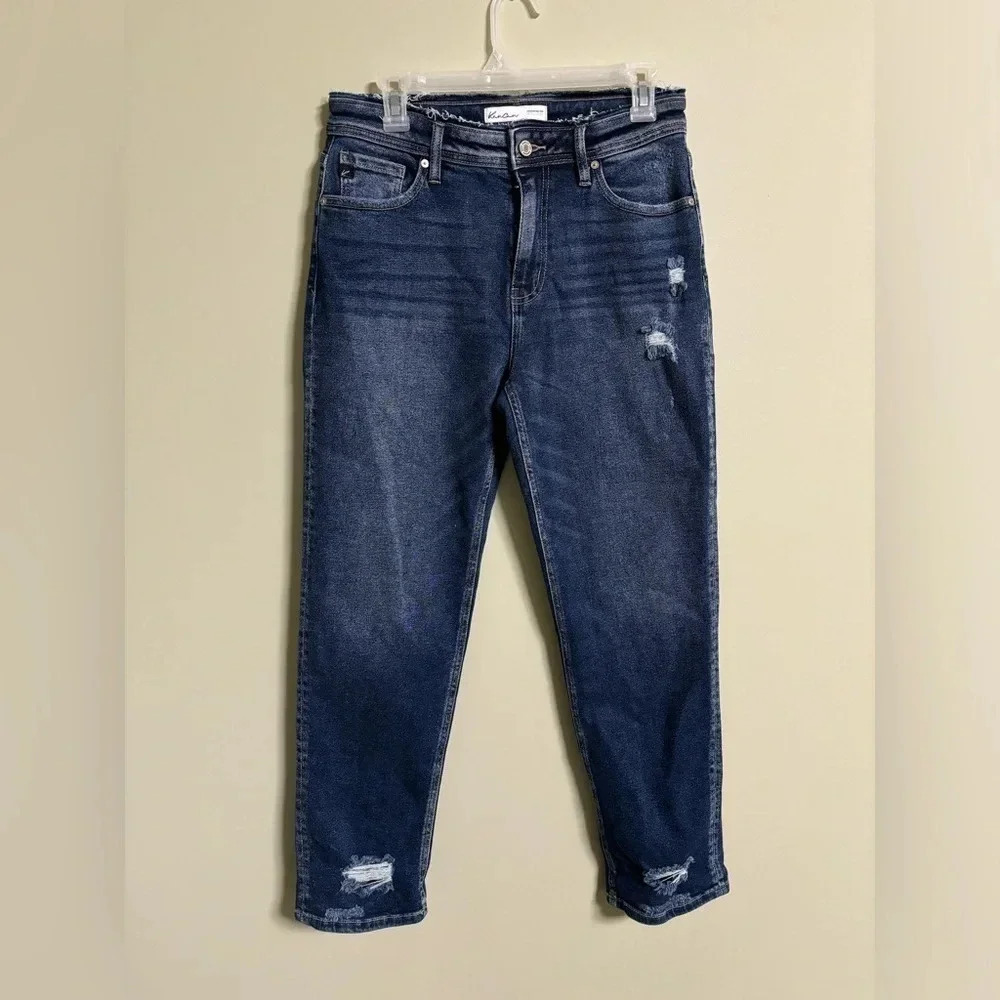 Kancan Jeans Boyfriend Size 27 (actual 30) High Rise Distressed